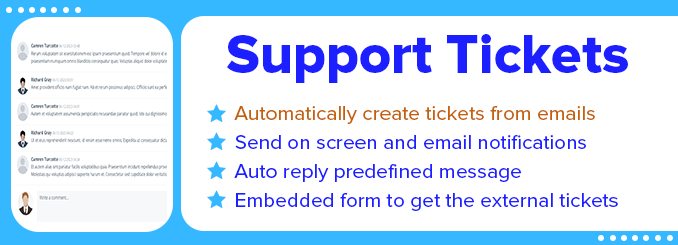 Support tickets